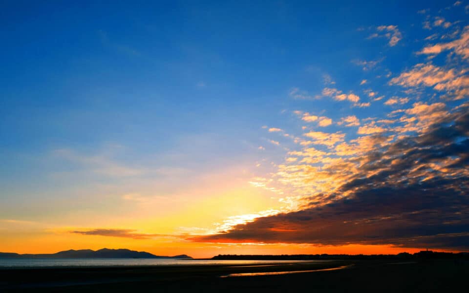 Troon Beach at Night